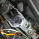 Key barrel and contact switch removed